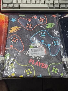 iPad 10th Gen 10.9" 2022 Folio Case Gamer Controller Design Black New